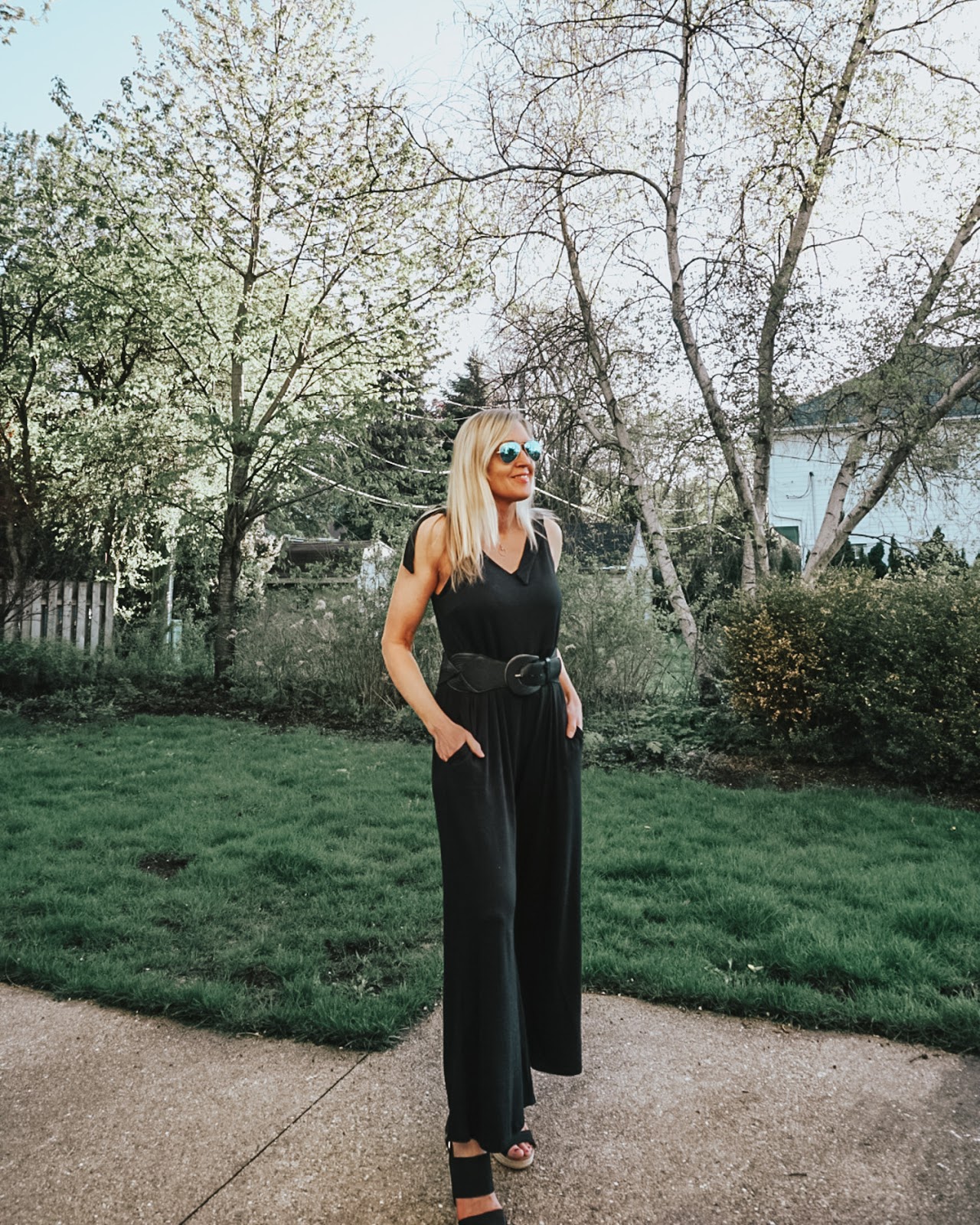 How to dress down a black jumpsuit best sale